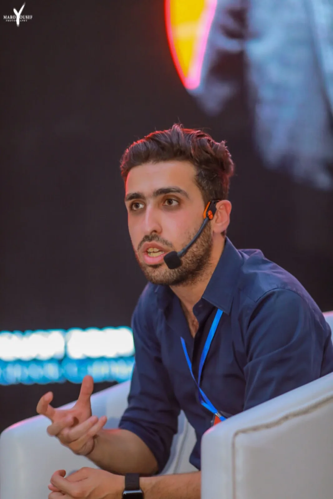 Sami speaking at the BYF Summit
