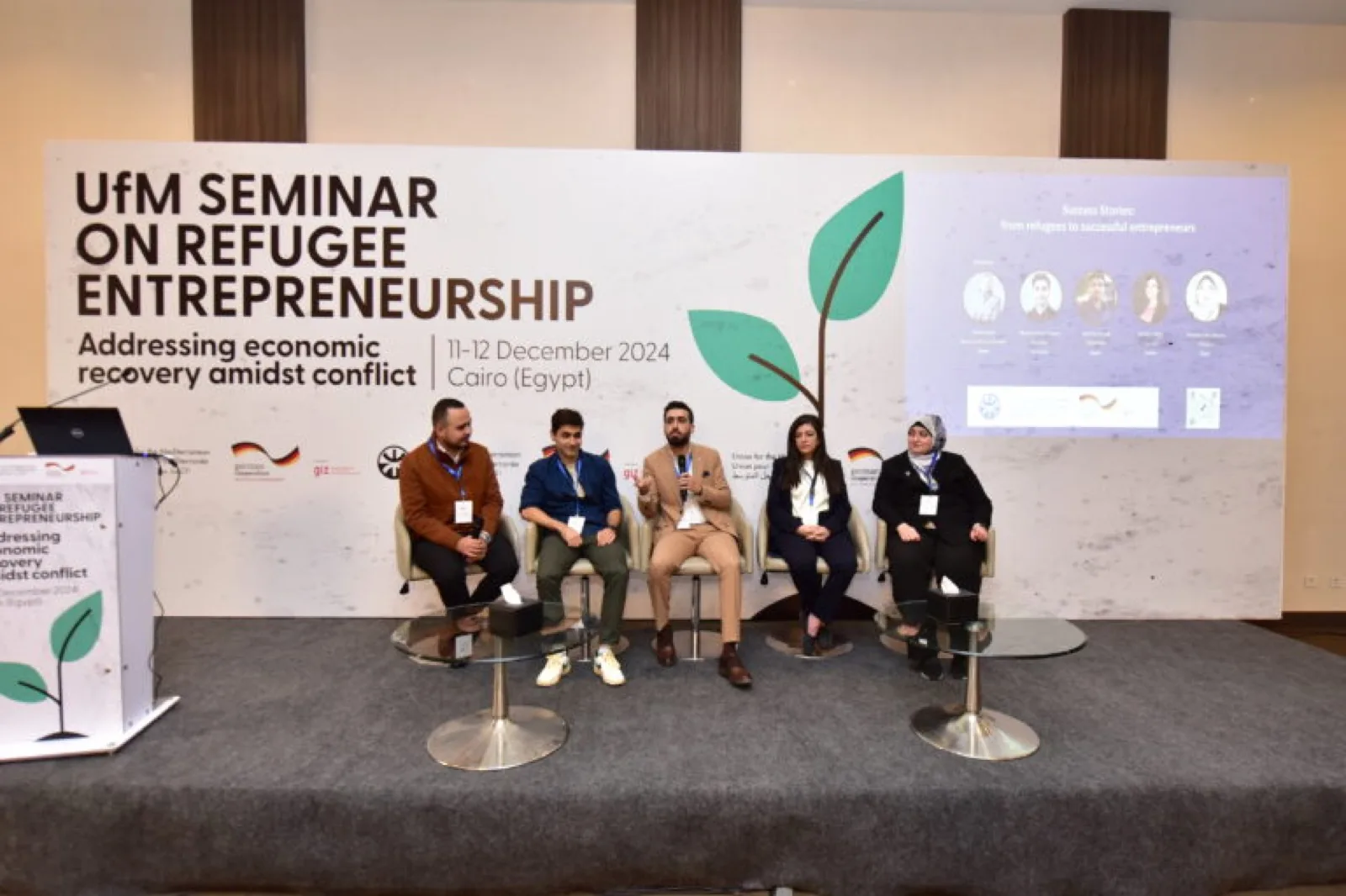 Sami speaking at the UfM Seminar